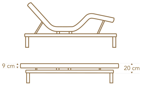 Desenho Técnico Ergo-Pedic Adjustable Bed System